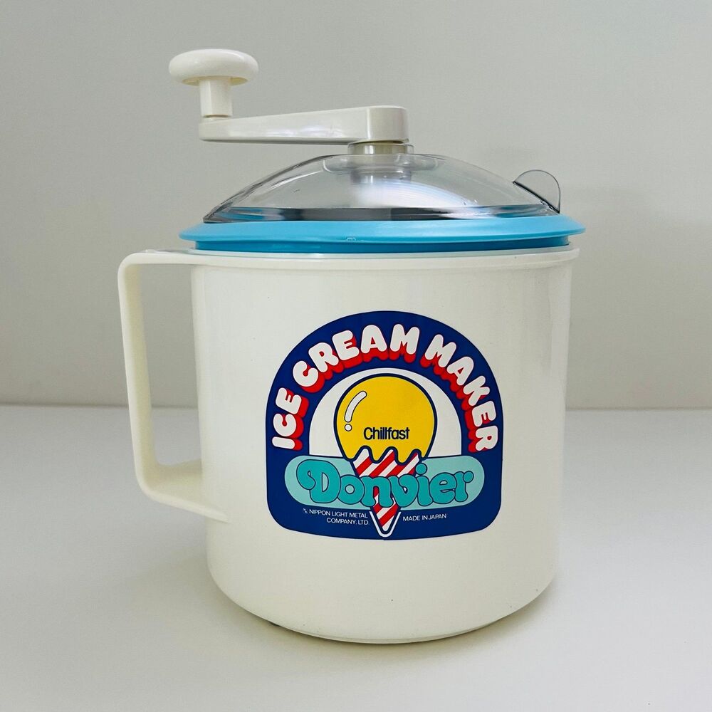 DONVIER Chillfast 2 Pint (1 Qt) Manual Hand Crank Ice Cream Maker